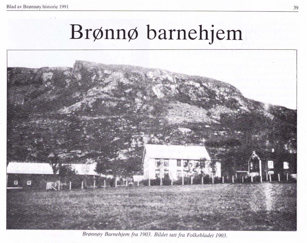 Bilde av Brønnø barnehjem i 1903 - Klikk for stort bilde