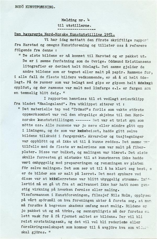 Bodø kunstforening 1951 - Klikk for stort bilde